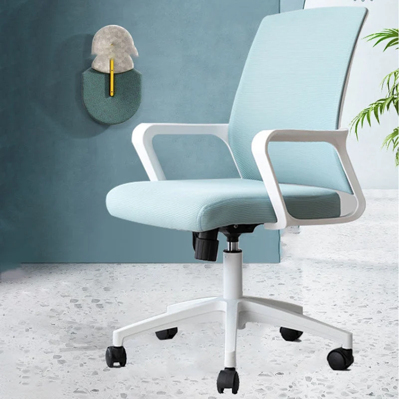 Chaise de bureau à bras fixes, hauteur de siège réglable, avec roulettes Clearhalo