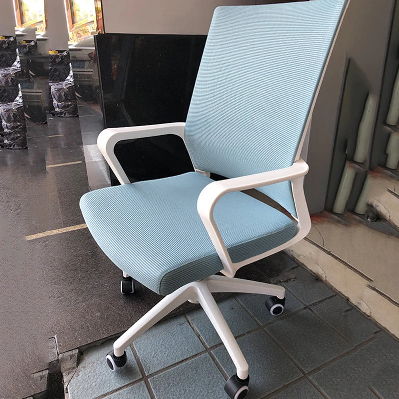 Chaise de bureau à bras fixes, hauteur de siège réglable, avec roulettes Clearhalo
