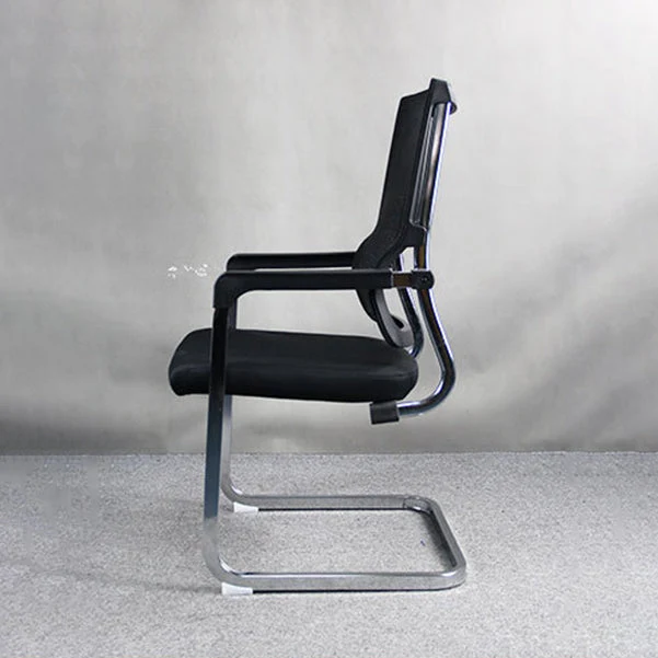 Chaise de bureau à bras fixes moderne AirGrid respirant sans chaise de bureau à roues Clearhalo