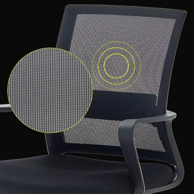 Chaise de bureau à bras fixes moderne, chaise de bureau ergonomique et respirante AirGrid Clearhalo