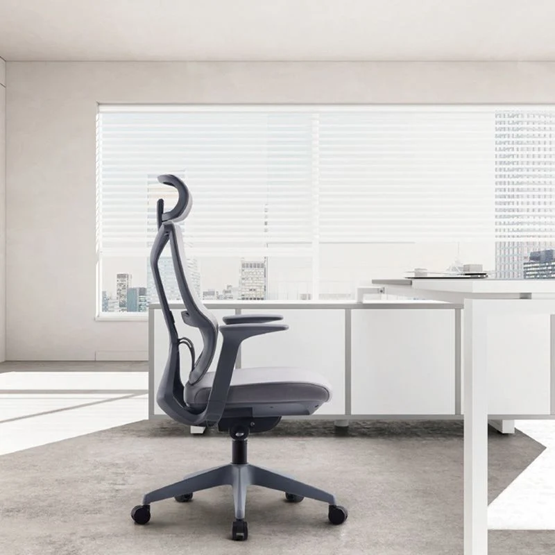 Chaise de bureau à bras fixes, moderne, ergonomique, sans détresse, avec roulettes Clearhalo