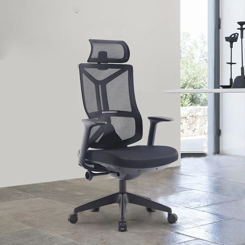Chaise de bureau à bras fixes, moderne, ergonomique, sans détresse, avec roulettes Clearhalo
