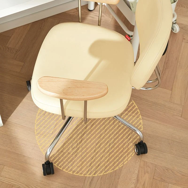 Chaise de bureau à bras fixes modernisme, avec roulettes, pour la maison Clearhalo