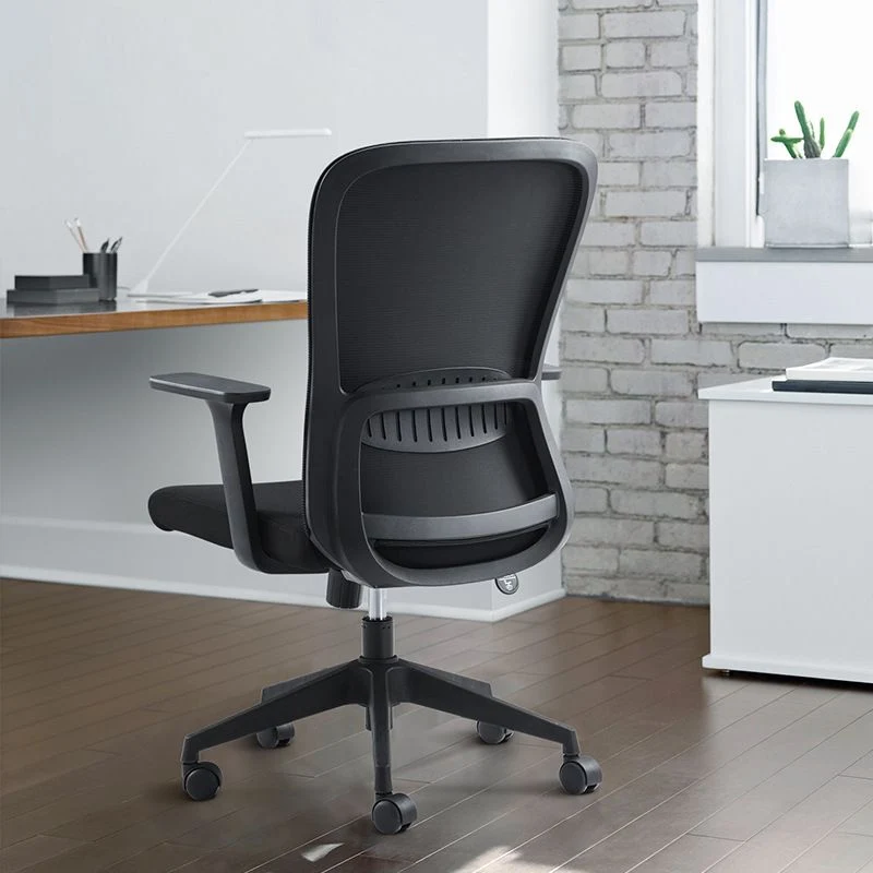 La chaise de bureau de bras fixes n' tapissé aucune chaise de bureau moderne pénible Clearhalo