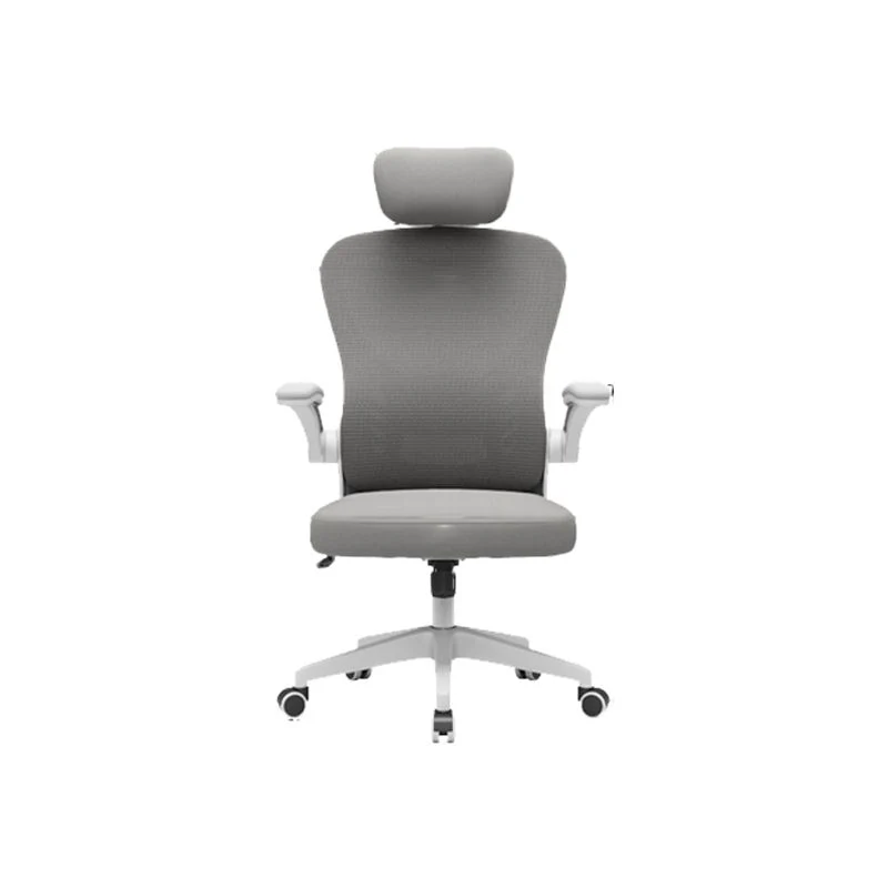 Chaise de bureau à bras rembourrés, chaise pivotante à hauteur de siège réglable avec roulettes Clearhalo