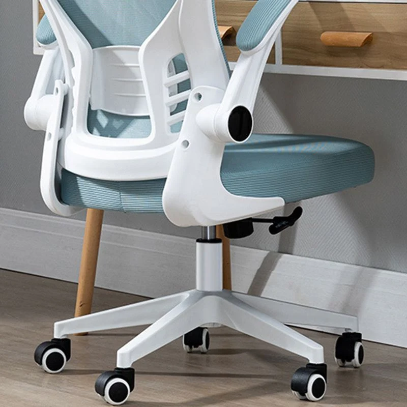 Chaise de bureau à bras rembourrés, mécanisme d'inclinaison moderne, chaise de bureau ergonomique avec roulettes Clearhalo