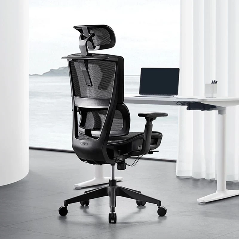 Chaise de bureau à bras réglable modernisme avec roulettes pour la maison Clearhalo