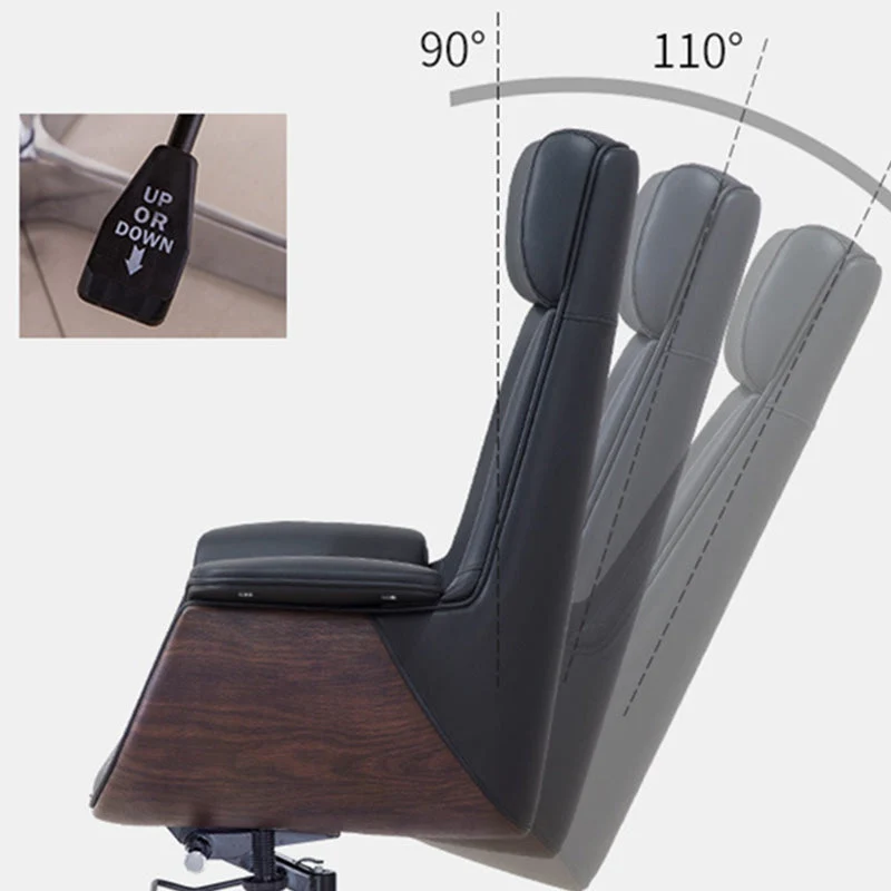 La chaise de bureau de cadre en métal tapissé la chaise de travail de dossier de haut/mi de bras avec des roues Clearhalo