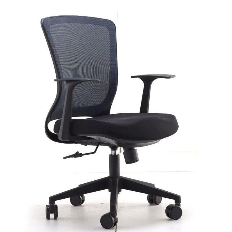 Chaise de bureau de conférence en microfibre, chaise pivotante AirGrid respirable contemporaine Clearhalo