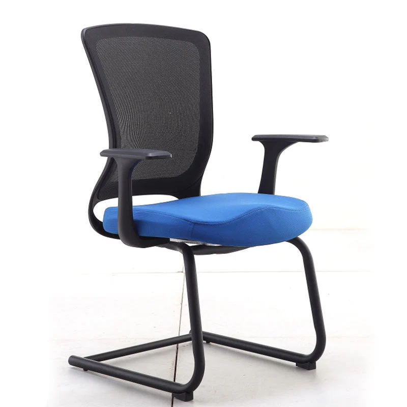 Chaise de bureau de conférence en microfibre, chaise pivotante AirGrid respirable contemporaine Clearhalo