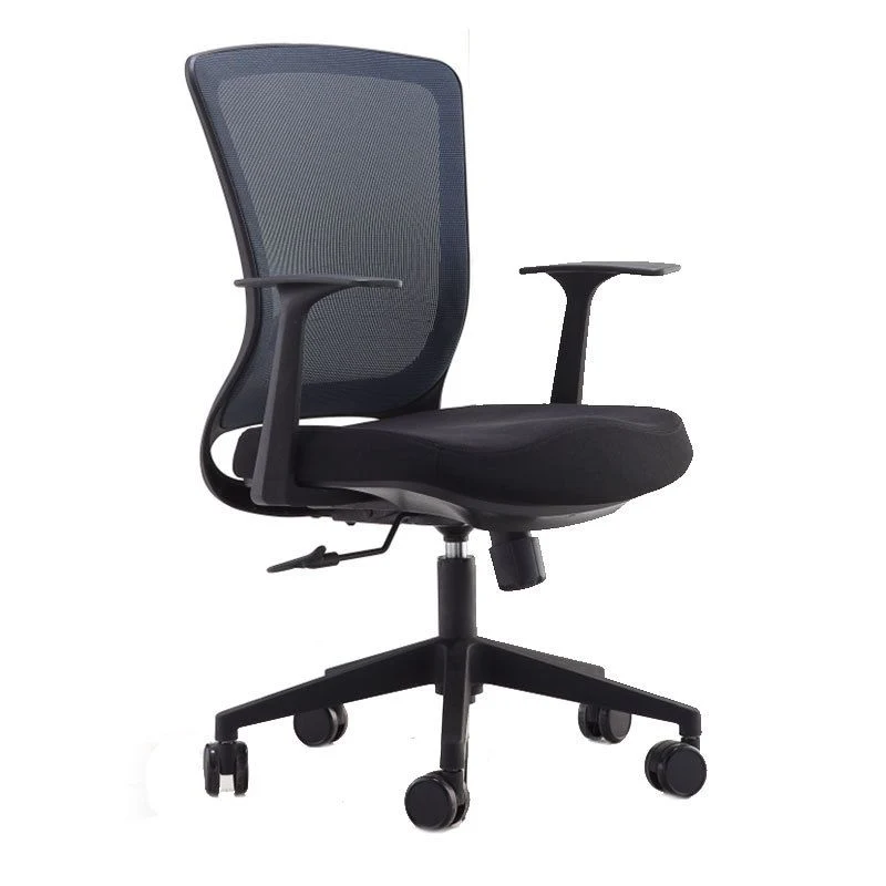 Chaise de bureau de conférence en microfibre, chaise pivotante AirGrid respirable contemporaine Clearhalo