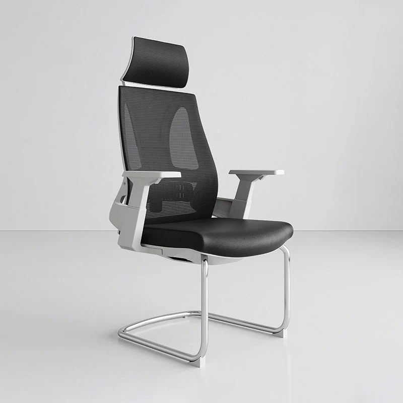 Chaise de bureau contemporaine à accoudoirs en maille, chaise de bureau réglable en hauteur Clearhalo