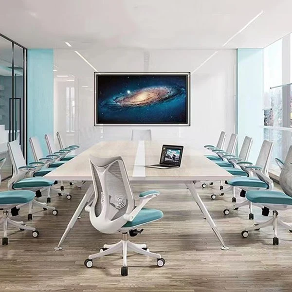 Chaise de bureau contemporaine à accoudoirs rabattables, chaise de bureau pivotante en maille Clearhalo