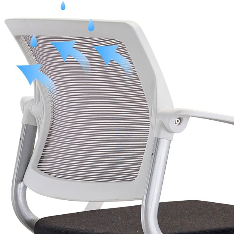 Chaise de bureau contemporaine AirGrid respirante de 19 po de large Clearhalo