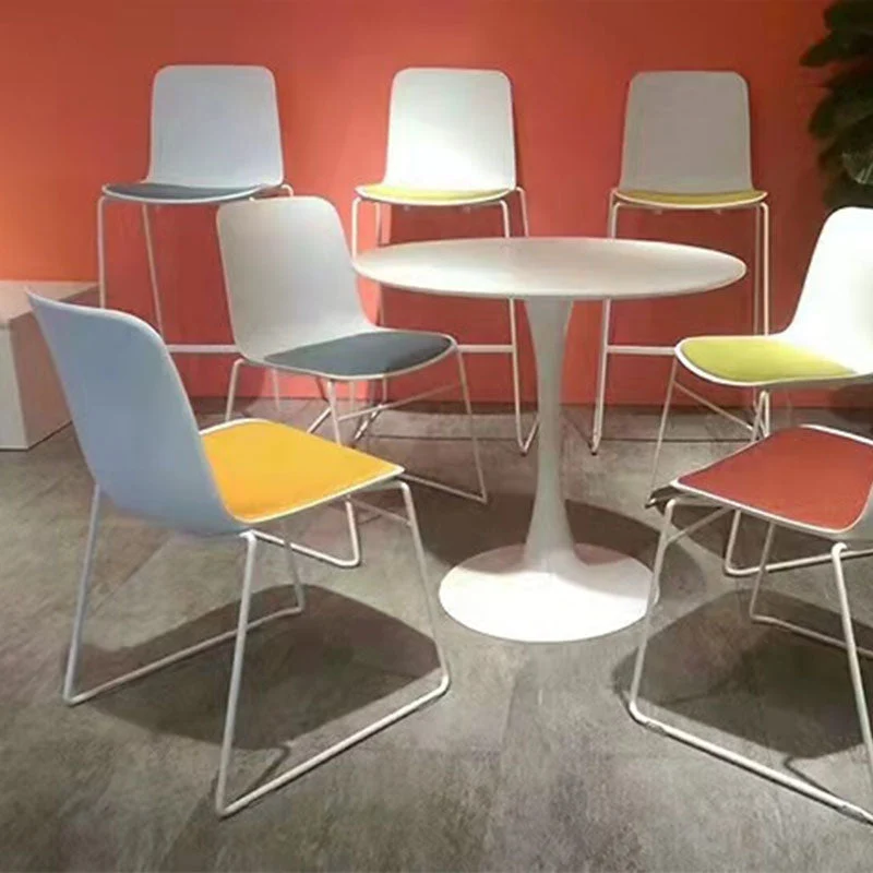 Chaise de bureau contemporaine Aucune chaise de conférence sans bras pénible Clearhalo