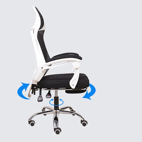 Chaise de bureau contemporaine Chaise de bureau noire respirante AirGrid Clearhalo