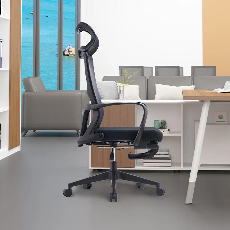 Chaise de bureau contemporaine Chaise de bureau respirante AirGrid à dossier moyen Clearhalo