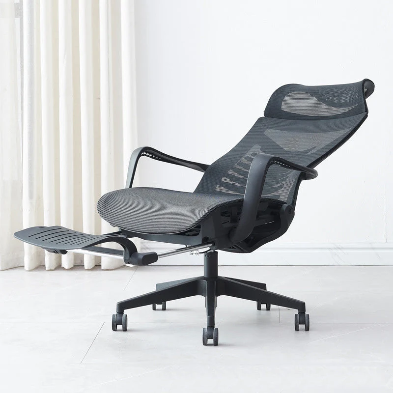 Chaise de bureau contemporaine, chaise d'ordinateur à dossier haut, chaise de travail ergonomique Clearhalo