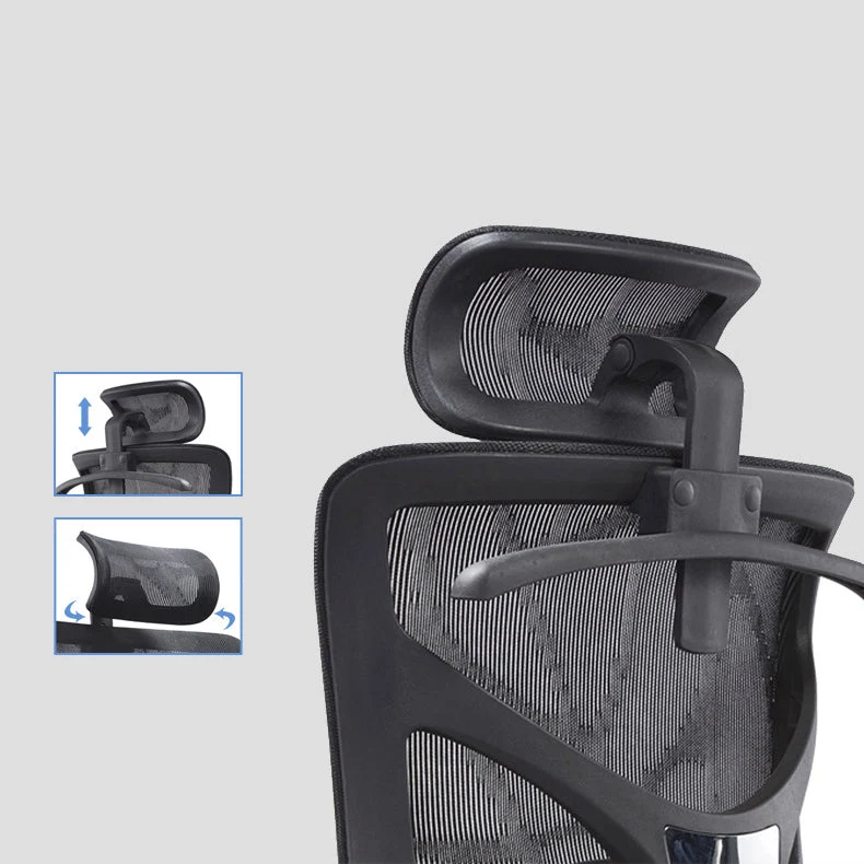 Chaise de bureau contemporaine Chaise d'ordinateur en maille Chaise de travail réglable Clearhalo