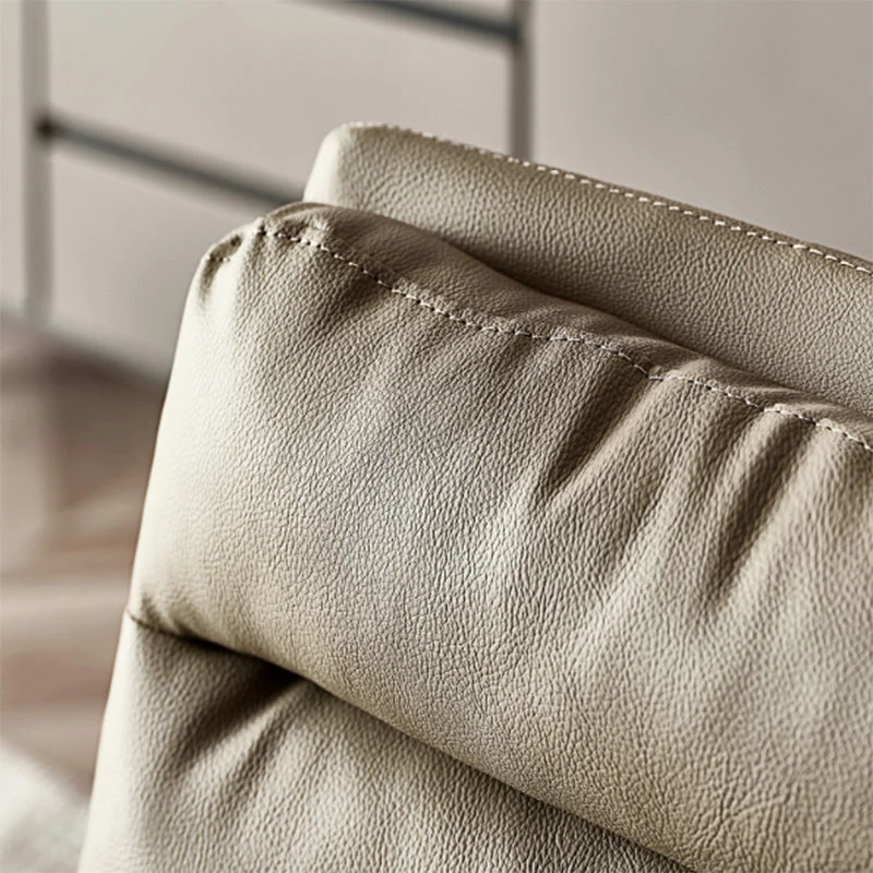 Chaise de bureau contemporaine en cuir sans bras, chaise de travail pour bureau Clearhalo