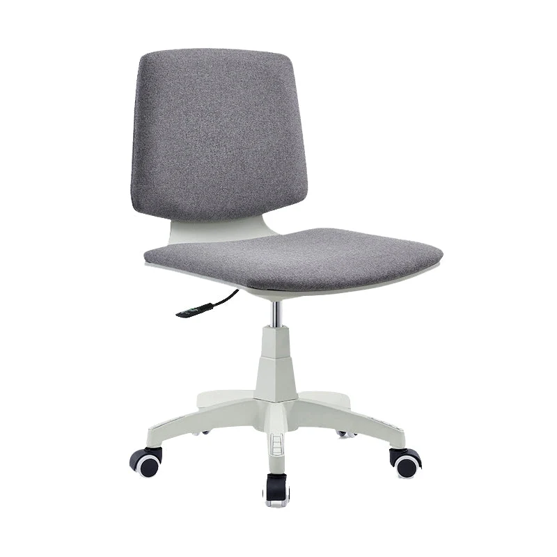 Chaise de bureau contemporaine à dossier moyen, chaise de conférence pivotante avec roulettes Clearhalo