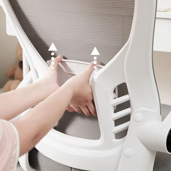 18" chaise de bureau contemporaine de W glissent la chaise respirable de bureau d'AirGrid Clearhalo