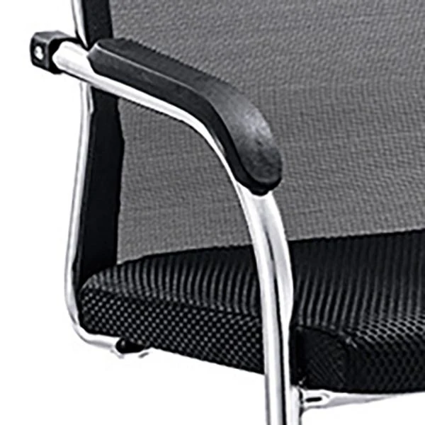 18" chaise de bureau contemporaine large aucune chaise de bureau respirable d'AirGrid de roues Clearhalo