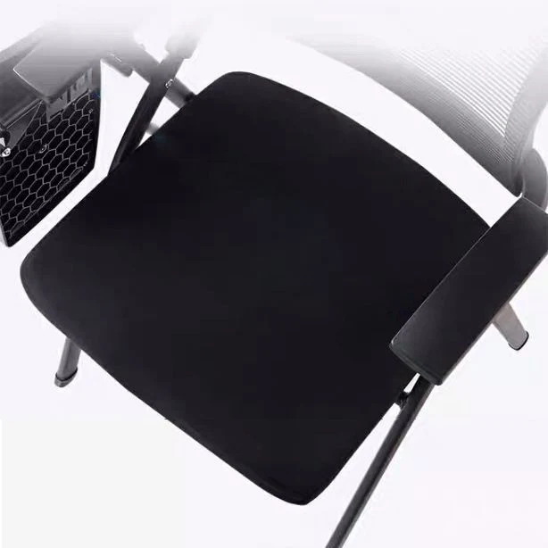 Chaise de bureau contemporaine de 21 po de large, chaise de conférence noire à dossier bas Clearhalo