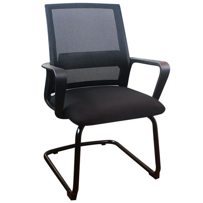 Chaise de bureau contemporaine de 18 larges, chaise de bureau AirGrid respirante noire Clearhalo