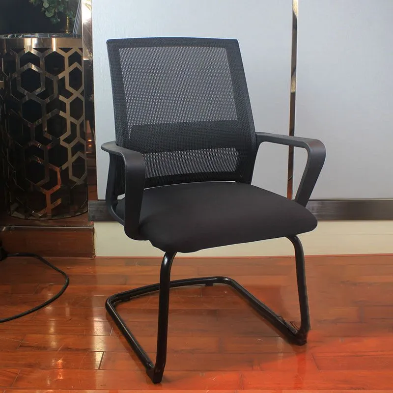 Chaise de bureau contemporaine de 18 larges, chaise de bureau AirGrid respirante noire Clearhalo
