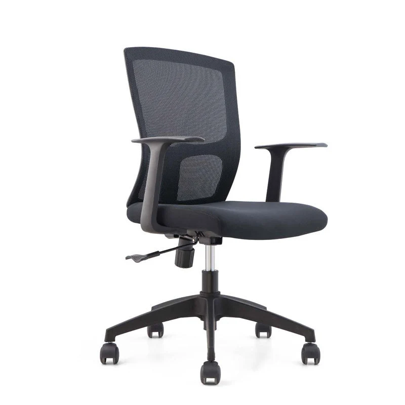 Chaise de bureau contemporaine en microfibre à dossier moyen pour bureau Clearhalo