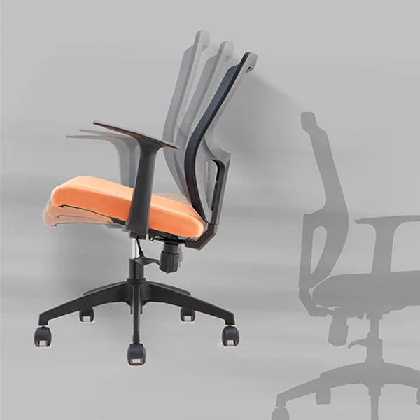 Chaise de bureau contemporaine en microfibre à dossier moyen pour bureau Clearhalo