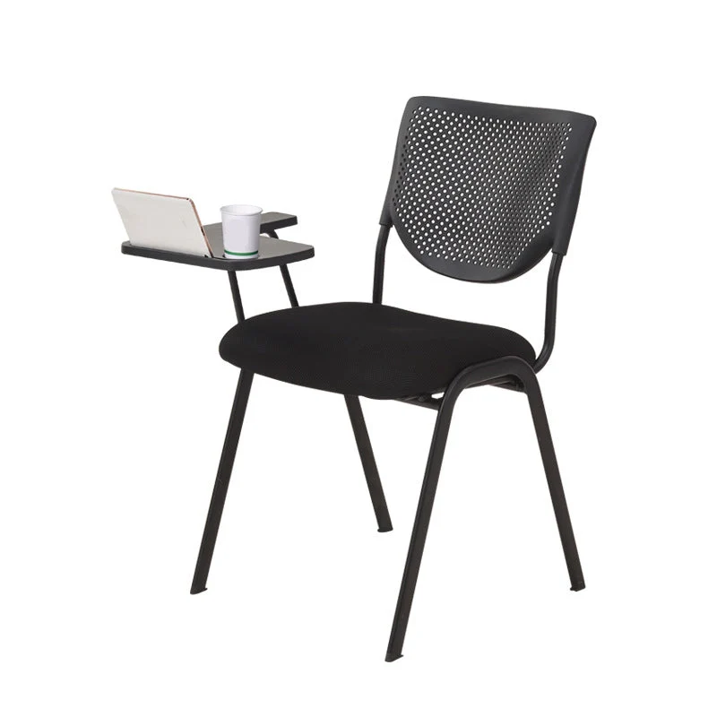 Chaise de bureau contemporaine en microfibre pour conférence à dossier moyen Clearhalo