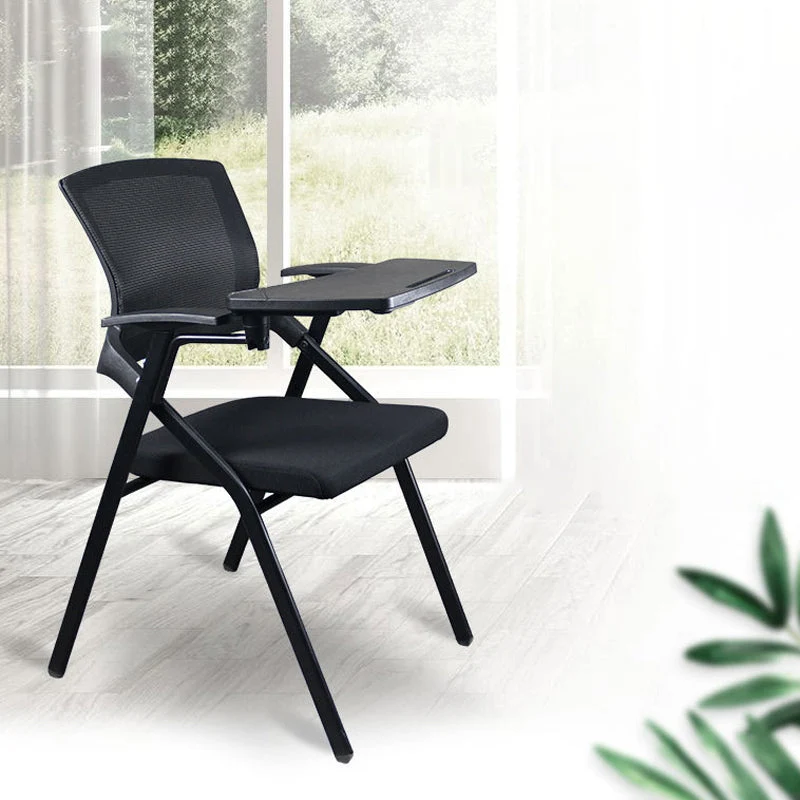 Chaise de bureau contemporaine en métal, chaise de conférence de 33,54 pouces H avec bras Clearhalo