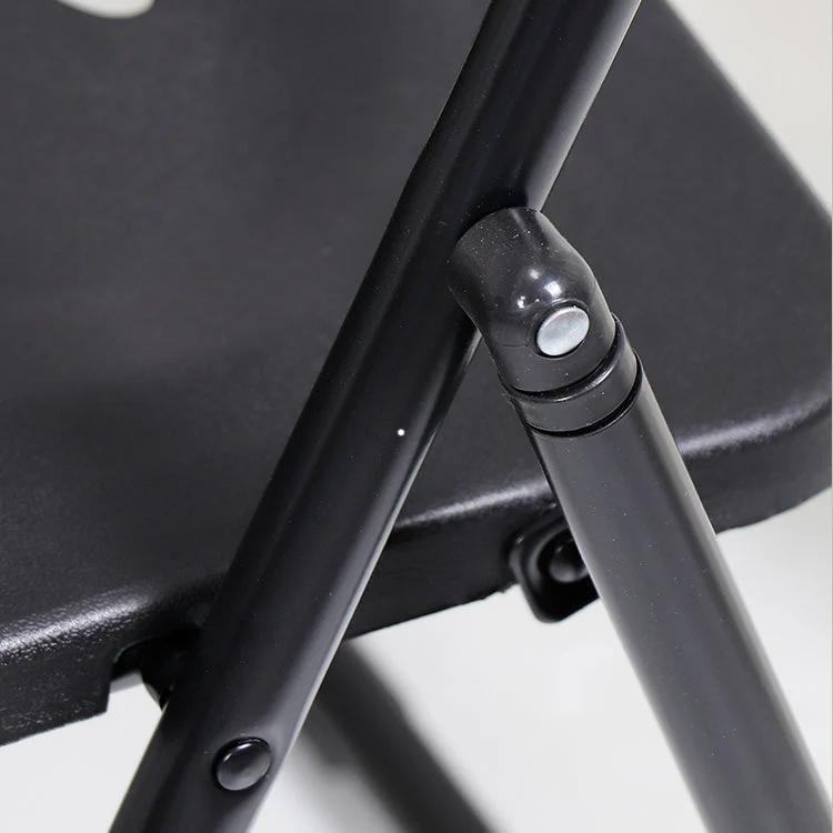 Chaise de bureau contemporaine en métal sans roulettes, sans bras Clearhalo