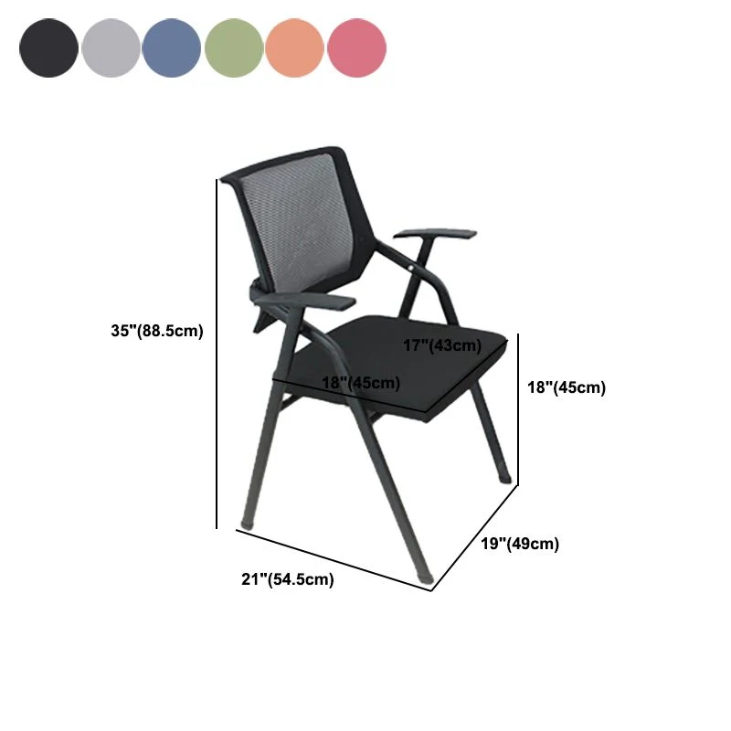 21" chaise de bureau contemporaine de W rembourrée par AirGrid respirable Clearhalo