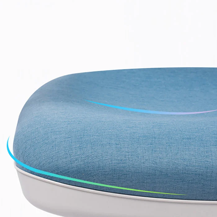 24" chaise de bureau contemporaine de W roule la chaise de conférence tapissée Clearhalo