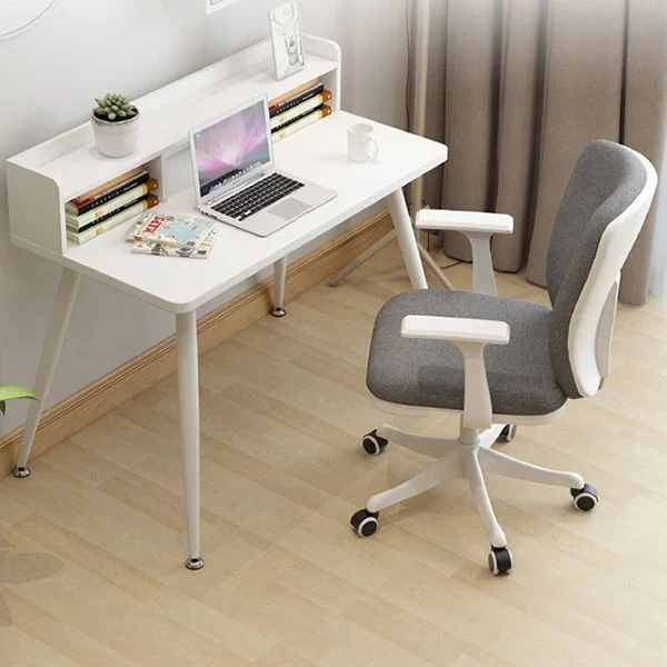 24" chaise de bureau contemporaine de W roule la chaise de conférence tapissée Clearhalo