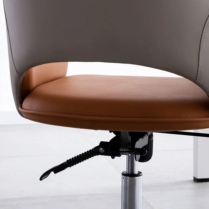 Chaise de bureau contemporaine sans accoudoirs avec roulettes pour la maison Clearhalo