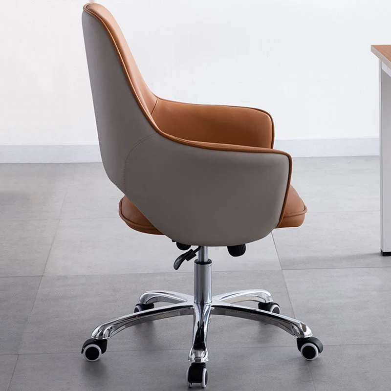 Chaise de bureau contemporaine sans accoudoirs avec roulettes pour la maison Clearhalo