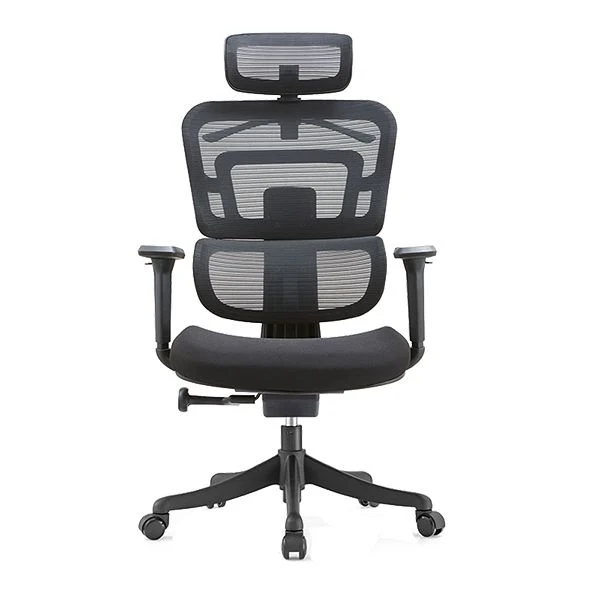 Chaise de bureau contemporaine à soutien lombaire, chaise de bureau réglable à dossier haut Clearhalo