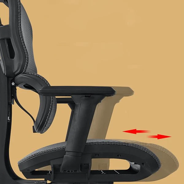 Chaise de bureau contemporaine à soutien lombaire, chaise de bureau réglable à dossier haut Clearhalo