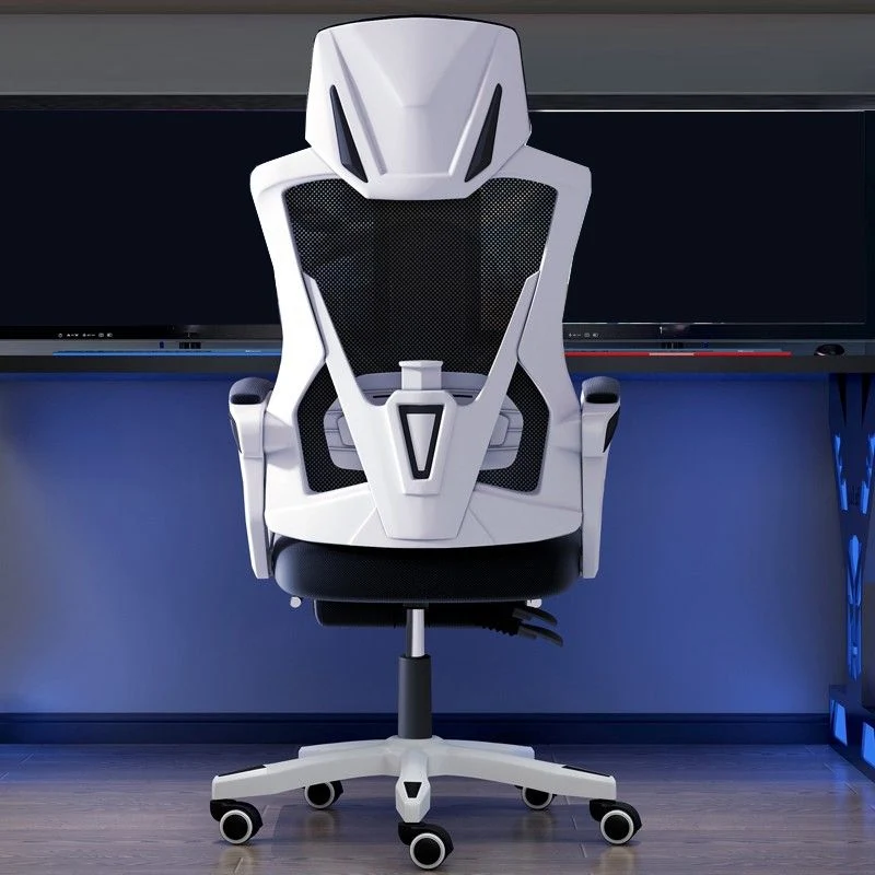 Chaise de bureau coulissante moderne, siège réglable en hauteur, avec dossier respirant Clearhalo