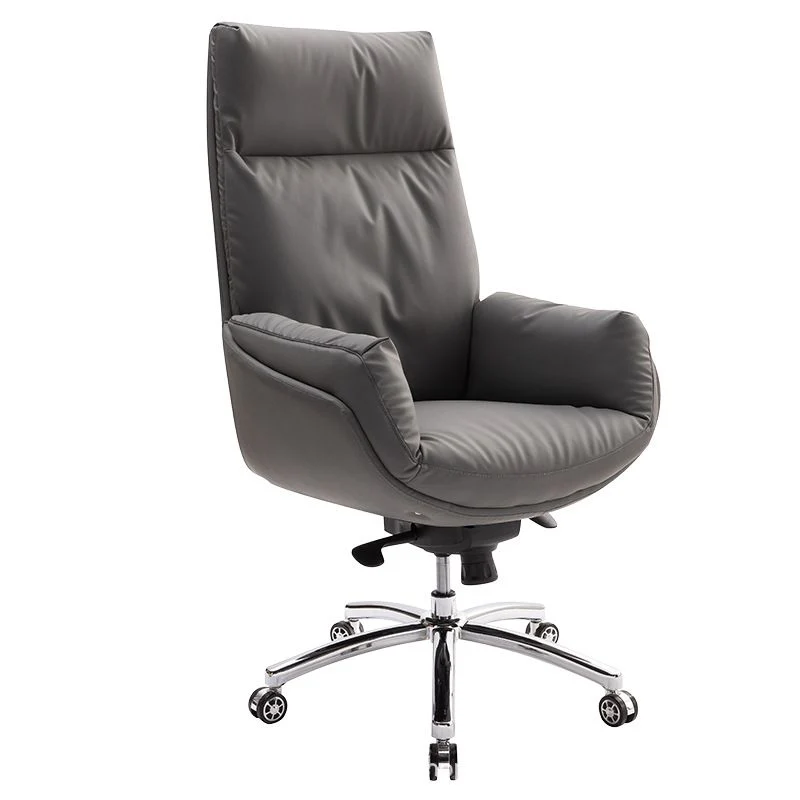 Chaise de bureau en cuir moderne aucune chaise de bureau ergonomique pénible Clearhalo