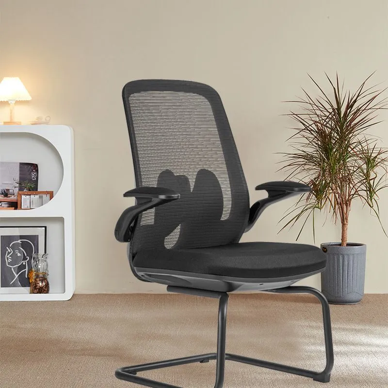 Chaise de bureau démontable moderne de bras aucune chaise de bureau ergonomique pénible Clearhalo