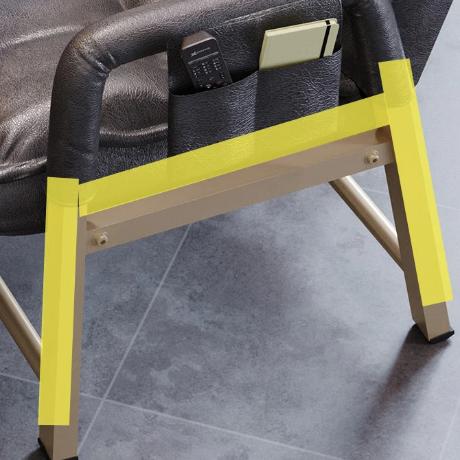 Chaise de bureau à domicile avec dossier moyen, chaise de bureau moderne à hauteur réglable Clearhalo