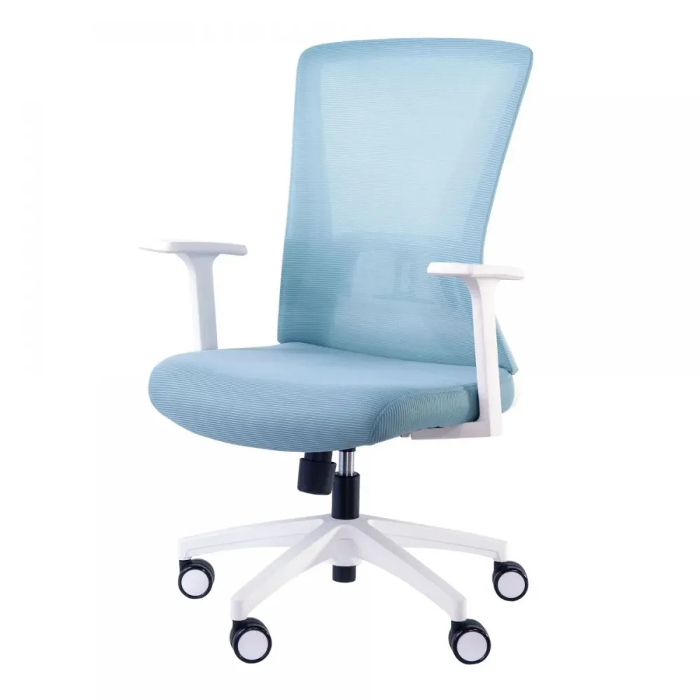 Chaise de bureau à domicile à dossier haut, chaise de travail pivotante et réglable en hauteur Clearhalo