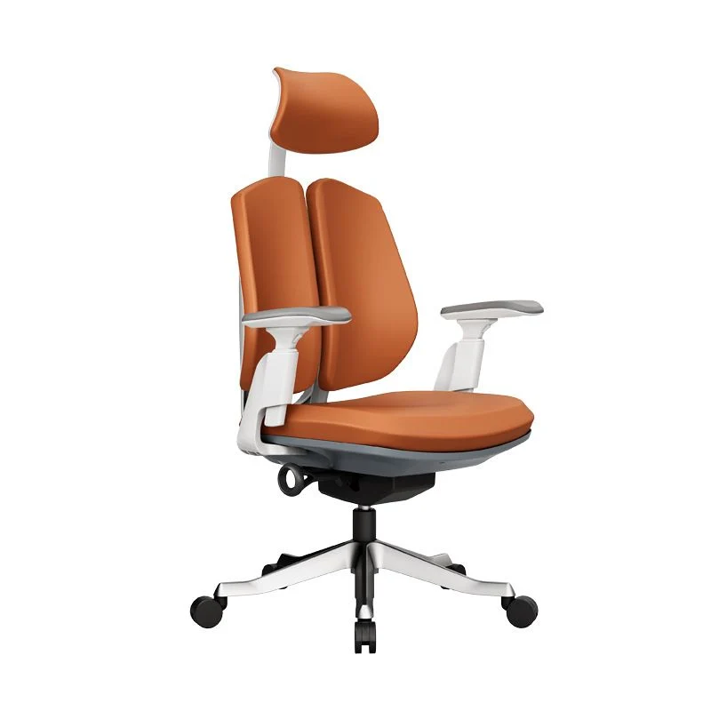 Chaise de bureau à domicile ergonomique moderne, chaise pivotante à bras réglables Clearhalo
