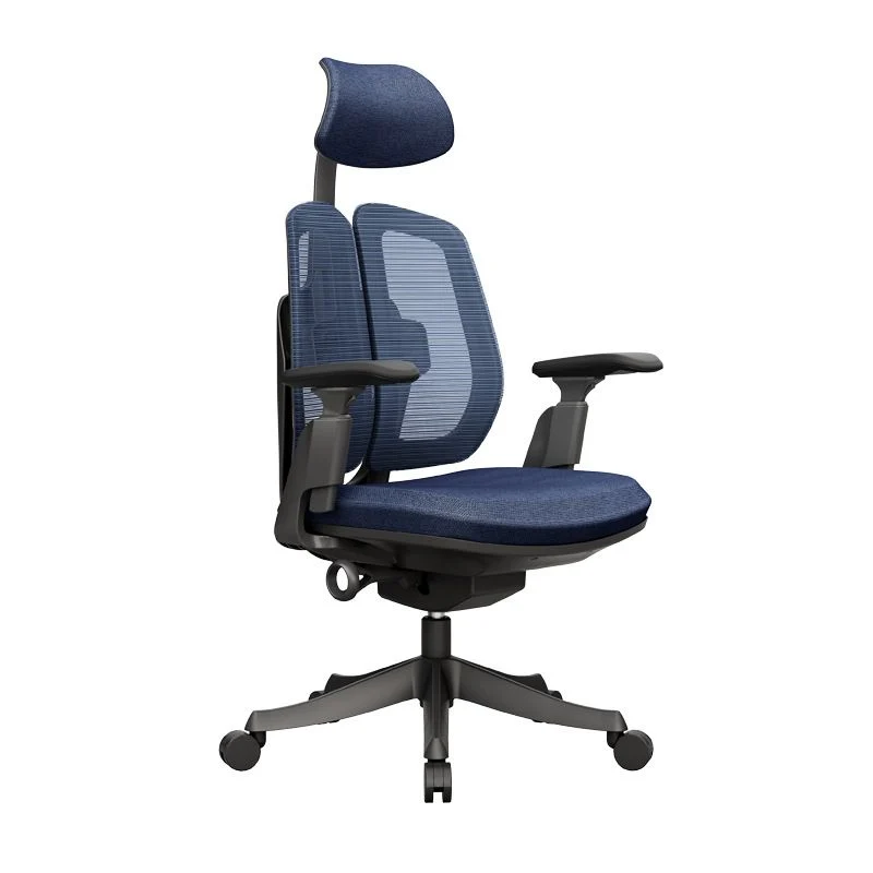 Chaise de bureau à domicile ergonomique moderne, chaise pivotante à bras réglables Clearhalo