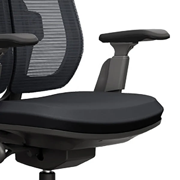 Chaise de bureau à domicile ergonomique moderne, chaise pivotante à bras réglables Clearhalo